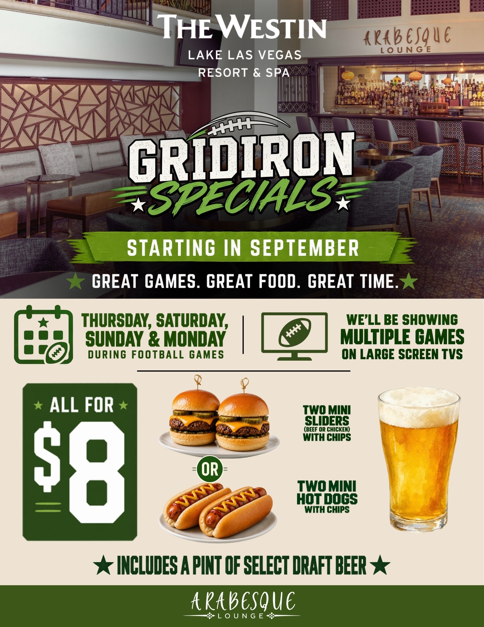 Gridiron Specials Flyer